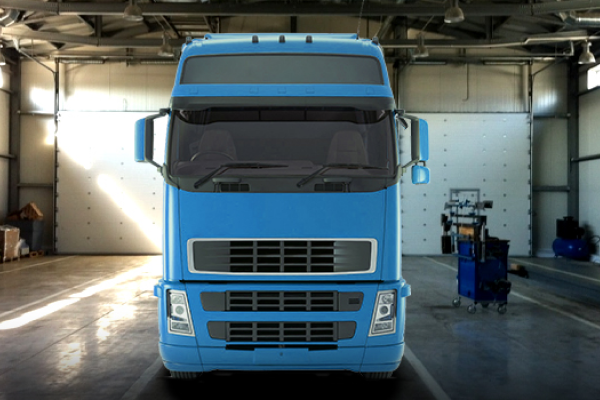 Установка алюминиевого D-образного топливного бака для VOLVO на 550 и 445л.